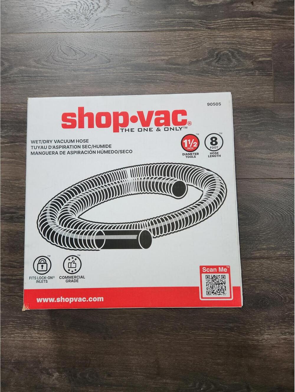 Shop-Vac 8-ft x 1.5-in Shop Vacuum Hose #90505 NEW